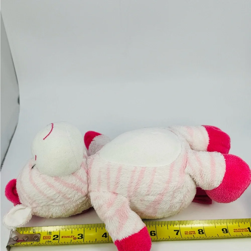 Carters Pink Zebra Plush Baby Stuffed Animal 10” Lovey Nursery Toy 2013